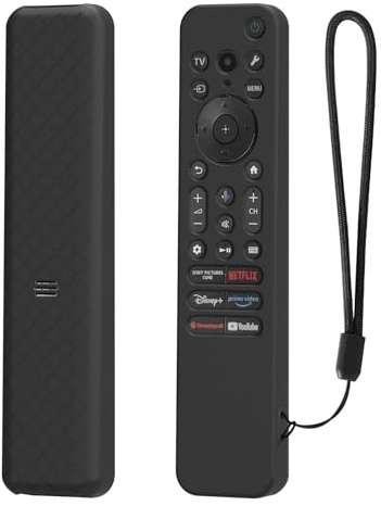 FTRONGRT Funda Compatible con Sony RMF-TX910U / RMF-TX920U, Anti-Caída, Anti Choques, Ultrafino y Ligero Silicona Suave Mando a Distancia Funda Protectora. Negro