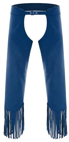 Alvivi Chaps De Cow-Boy Pantalon Ouvert Entrejambe Homme Cosplay | Pantalon De Cow-boy Western ,Pantalon À Franges , Rave, Carnaval, Halloween
