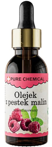 CHOSA Olio di Semi di Lampone Spremuto a Freddo 100% Puro 30ml - Olio di Lamponi Non Raffinato per Capelli Secchi - Cura del Viso, Corpo, Unghie, Pelle - Ricco di Acidi Omega-3 e Antiossidanti