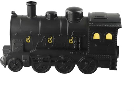 Yhenlovtt USB Steam Train Essential Oil Diffuser 300ml Humidifier with Remote Control, 7 Color LED Lights, Auto Shut-Off, For Ultra Quiet Operation(BLACK)