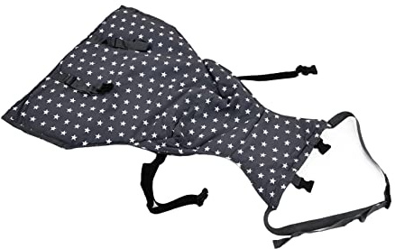 TOPINCN Chaise Haute Portable pour bébé, Siège D'alimentation pour bébé avec Matériau en Polyester Durable pour Restaurants, Maisons Familiales, Facile à Transporter (étoile grise)