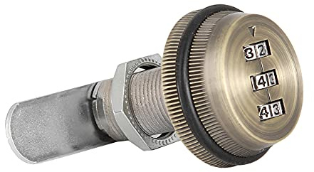 ACOGEDO Mekaniskt -Siffrigt Lösenord Brevlåda Skåplås Zinklegering Svart Ruthenium 20mm/0 79in med Hög Legeringslivslängd Lösenordslås SkåplåsMekaniskt Lås3-siffrigt LösenordslåsMekaniskt (30 mm)