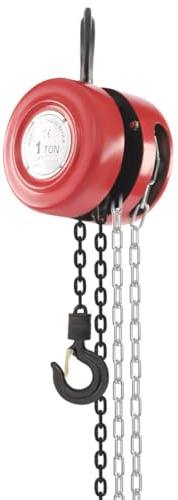 Paranco manuale a catena a mano, catena completamente zincata, facile sollevamento del carico, girevole a 360°, portata 1T, cavo in acciaio, cavo di sollevamento, cavo a cricchetto, 3 m