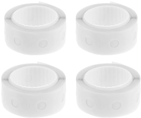 Gogogmee 1 Boîte Autocollants Renforts Transparent pour Trou de Papier Perforé Protection Invisible Auto-adhésive Réparation Rapide des Pages Lot pour Bureau et École