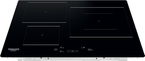 Hotpoint - HQ 5760S NE Plaque Induction 3 Foyers - Zone 28cm, Booster 7200W - Commandes Tactiles, Programmes Automatiques, Minuterie - H 5,4 x L 59 x P 51 cm - Noir Verre Céramique