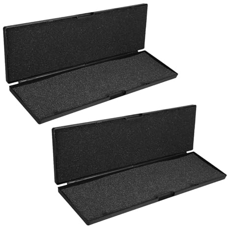 Healeved 2 Pièces Étui à Outils en Plastique pour Pied à Coulisse Numérique 200mm Mousse Intérieure Légère et Solide, Boîte de Rangement Portable pour Atelier et Ingénierie