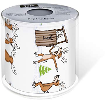 Rolle Toilettenpapier Motiv Auswahl möglich Weihnachten (01 - Beeilung bitte!)