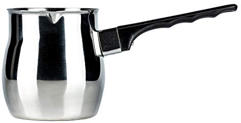 Café Olé Caffettiera turca in acciaio inox 18/10-24oz, 680 ml, manico in bachelite