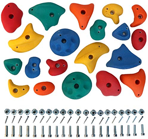 Gartenpirat Klettersteine für Kletterwand Ausführung Mix-Set mit 20 Stück