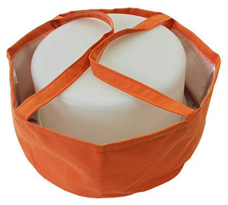 Biona Tasche für Kuchen/Torten transport, für div. Behälter ø 36 cm Höhe 20 cm, waschbar (orange)