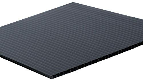 24 x 36 x 0.157 Black Twin Wall Plastic Sheet (15-Pack)