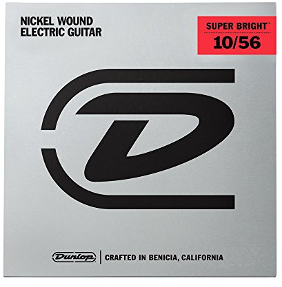 Dunlop desbn1056 Medium Super Bright Nickel Gitarre Saite Kit (7 Stück)