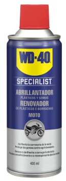 WD-40 34021 Abrillantador y Recuperador de Plásticos y Gomas de Silicona, Color Blanco, 400 ml, El embalaje puede variar