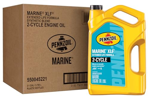 Pennzoil Marine XLF Extended Life Formula Engine Oil, 1 Gallon (3-Pack)