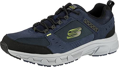 Skechers Mens Oak Canyon Sneaker, Navy Black, 11 UK