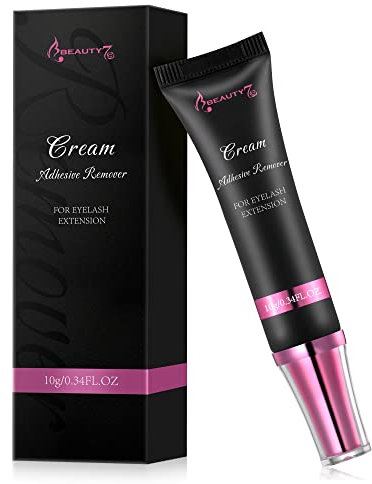 Beauty7 Dissolvant Colle de Cils 10g, Remover Crème Cils Semi-perment, Enlève la Colle Cils à Cils, Diluant Pour Retrait Extensions de Cils, Crème de Depose Cils Extension