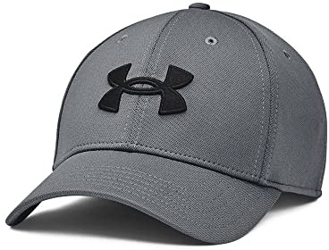 Under Armour Men's Blitzing Low Stretch Fit Cap - Pitch Gray / / Black - S/M