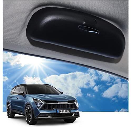 Ruiya Sonnenbrillenhalter Auto Kompatibel mit Sportage NQ5 EV6 Ceed XCeed NIRO Stonic Sorento MQ4 e-Soul,Brillenetui Auto Glasses Case Holder Brillenetui Auto Sonnenbrille Brillenetui Brillenbox