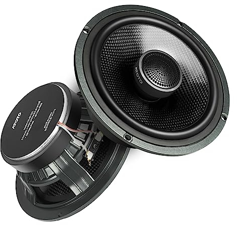 ATOTO CS-651DC Altavoces coaxiales para Coche de 2 vías de 16,5cm, 230W máx/60W RMS, Woofer 16,5 cm y Tweeter 2,5 cm, 4 Ohm Altavoces Coche con Sonido Envolvente, Par