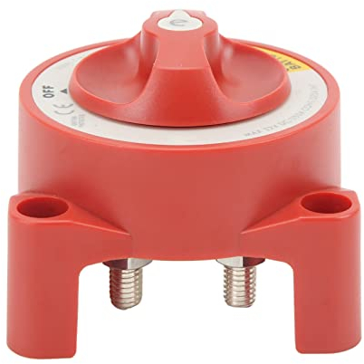 Doppelpoliger Batterie-Trennschalter, Boot-Yacht-Serie, 350 A Batterie-Trennschalter, Wasserdicht, 4 Bolzen, Drehknopf, Ein-Aus-Schalter für Marine, Boot, Wohnmobil
