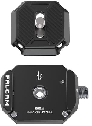 FALCAM F38 Plaque de Fixation Rapide pour caméra avec Filetage 1/4 vers 3/8, Adaptateur de Montage Rapide pour trépied/stabilisateur/Gimbal/Slider