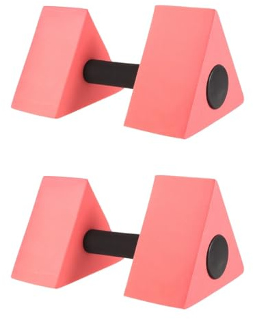 BESPORTBLE 2 Piezas mancuernas de agua barra de mano de agua red de Futbol pesas de agua para hacer ejercicio en la piscina pesas de agua pesas triángulo juego de mancuernas ropa de deporte