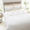 Catherine Lansfield Milo Bow Super King Duvet Cover Set with Pillowcases Natural