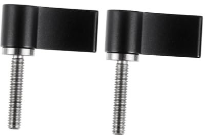 GLEAVI 2pcs 7-Shaped L-Type Handle Screw Aluminum Alloy Rotating Knob Thumb Lever Male Threading Wing Nut for Photographic Devices