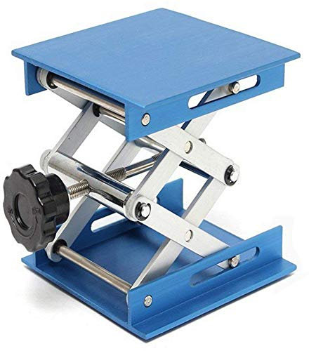 Booso 4 Aluminium Legierung Labor Hubtisch Schere Heber Hebebühne/Klappbare Hubtisch Pad Höhenkontrolle perfekt Arbeit, Physikalische, Chemische Und Biologische Experimente