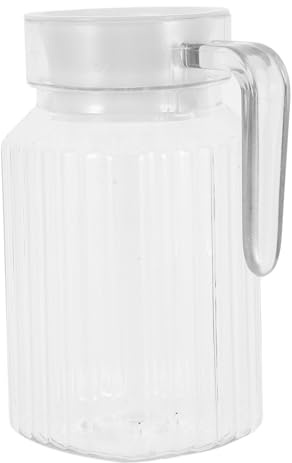 500ml PC Striped Juice Jug with Leakproof Lid for Home Bar | Ice Water and Juice Use, Convenient Solution with Visibility, Stylish Design for Versatile Serving