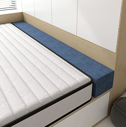 Pont de matelas en mousse à mémoire de forme personnalisé pour lits simples/double/grand lit/king size 70 x 4 x 6 cm Coussin de chevet empêche les espaces et offre confort