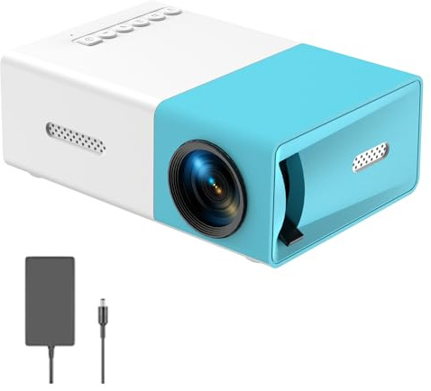 Mini Projection Device, 720P 190 ANSI Lumens, Portable Home Cinema with HDMI/USB/Audio Ports, LED Projector for Phone, Laptop Projection