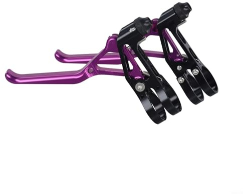 Eawfgtuw Paire de leviers de frein ultralégers en alliage d'aluminium, pour poignées de frein usinées CNC pour vélo et route avec 22,2 mm (violet)