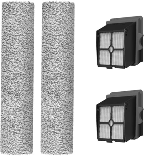 Proscenic Kit di accessori per aspirapolvere acqua e polvere - Pezzi di ricambio per F10 Pro/F10 Ultra, 2 spazzole e 2 filtri