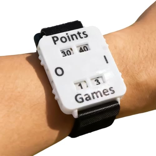 Bracelet Compteur de Points,Compteur D'Enregistrement De Points - Sangle de Poignet pour Marqueur de Score de Tennis,pour Adultes, Hommes et Femmes, Sports et Jeux d'Extérieur, Intérieur, Parc et Jard