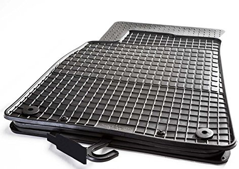 PETEX 93110 Gummimatten für passend für Micra (K12 ab 01/2003-10/2010) Fußmatten schwarz 4-teilig