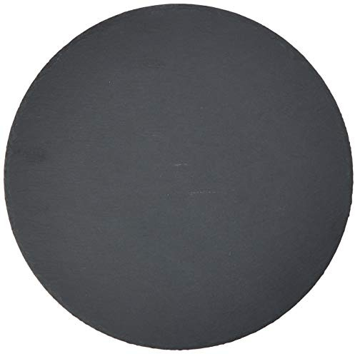 Utopia Mineral Collection Round Slate Platters 30cm - Pack of 6 - Slate Presentation Platters 30 centimeters, White