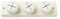 Merriway BH02005 Towel/Cloth Holder Triple With Screws -1 Pcs