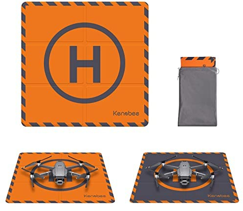 KENOBEE Drohnen Landeplatz 50cm, Universal Schnell Faltbar Landeplattform für DJI Mini 4K/Flip/4 Pro/3/Air 3S/Potensic/Holy Stone Drohne, Landing Pad Mit Tasche
