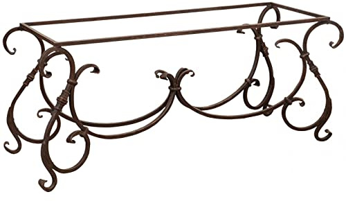Biscottini Tischplatte aus Eisen 150 x 80 x 74 cm | Tischgestell Made in Italy | Tischplatte Eisen von Hand geschmiedet