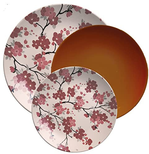 Rose & TULIPANI - Lot de 18 Assiettes Dreaming Kyoto
