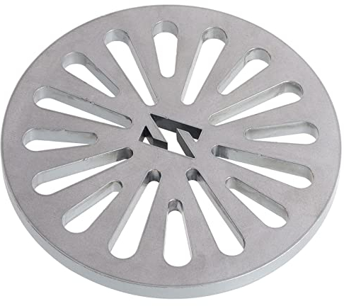 WELL GRILL Ø 20 cm Rundrost Kaminrost Feuerrost Ofenrost für viele Ofen, Kamine und Kaminöfen, Massivem Stahl, 80 mm Dicke, Nicht leicht verformbar