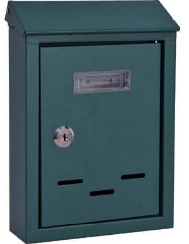 Cassetta posta tradizione + cilindro mini acciaio vern verde 175x50 h 260 Vulcania