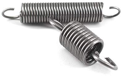 DOWNER Komprimierte Ersatzfeder, Edelstahl-Torsionsfeder, Doppelhaken-Zugfeder, 2 Stück Doppelhaken-Zugfeder 2 mm Dicke 50–100 mm Zugfeder 2 x 16 x 60 mm (Farbe: 2 x 14 x 50 mm) (Color : 2x14x60mm)