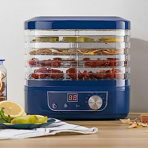 Food Dehydrator, 5 Trays Electric Fruit Dryer for Home Use. Mini Pet Snack Dryer, Jerky Maker, Air Dryer for Food and Fruits. Perfect for Dehydrating Herbs, Veggies, and Snacks - 35-70°C