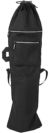 Seprendi Double Rocker Skateboard Rucksack Land Surfboard Tasche Longboard Tasche Skateboard Tragetasche Zubehör, Schwarz L