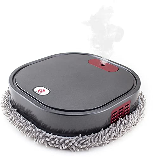 Pcwncvxa Sweeping Robot Automatic Electric Floor Mops 1500 MAh Mopping with Sprayer Machine Floor Steam Cleaner Robot