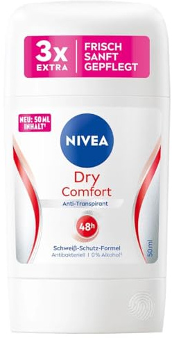 NIVEA - Desodorante en barra antitranspirante para mujer, 50 ml, 5 unidades