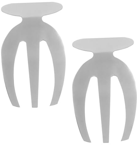 Mipcase 2 pièces Lot de Fourchettes à Salade Acier Inoxydable Griffes à Salade Dents Antidérapantes Couverts de Service et Faciles à Nettoyer pour Cuisine Maison