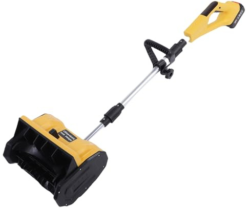 Sxhlseller Pala Quitanieves Inalámbrica, Kit de Lanzador de Nieve Eléctrico de 11 Pulgadas con Mango Ajustable, Soplador de Nieve Liviano con Batería para Entrada, Acera, Escalones, Patio (Maquina